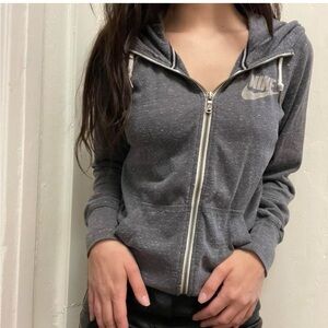 Nike Women's Charcoal Full-Zip Hoodie